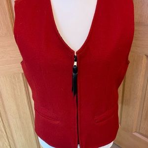 Schaefer Red Wool Vest